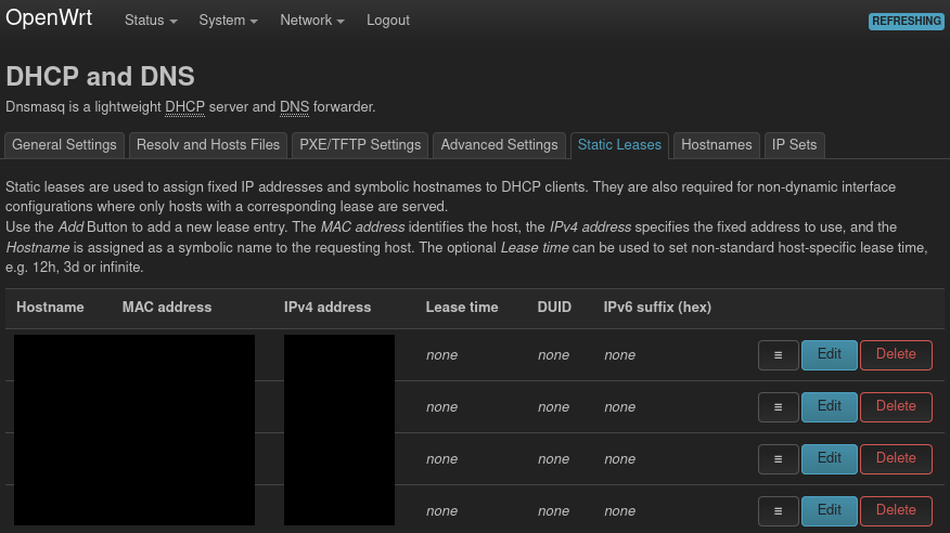 firefox: 10.100.100.1 - LuCI web interface - Firewall -> General settings